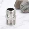 5Pcs 1/2in Stainless Steel Hexagonal Nipple Threaded Pipe Connector Fittings for Water Heating