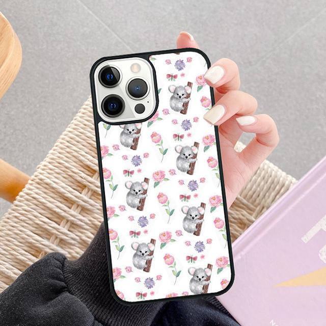 Cute cartoon watercolor animal koala Phone Case For Apple 11 Pro Max 8 7 Plus SE2020 Coque For iPhone 13 12 Mini 14 15 16