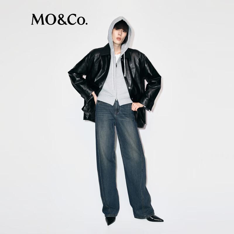 

MO&Co. Women s Loose Fit PU Down Jacket M