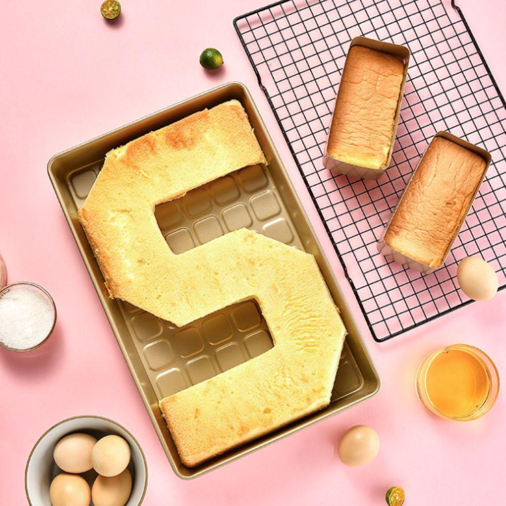 10pcs Carbon Steel Bread Mold Easy To Demold Cake Mold Creative Baking Tray Kitchen