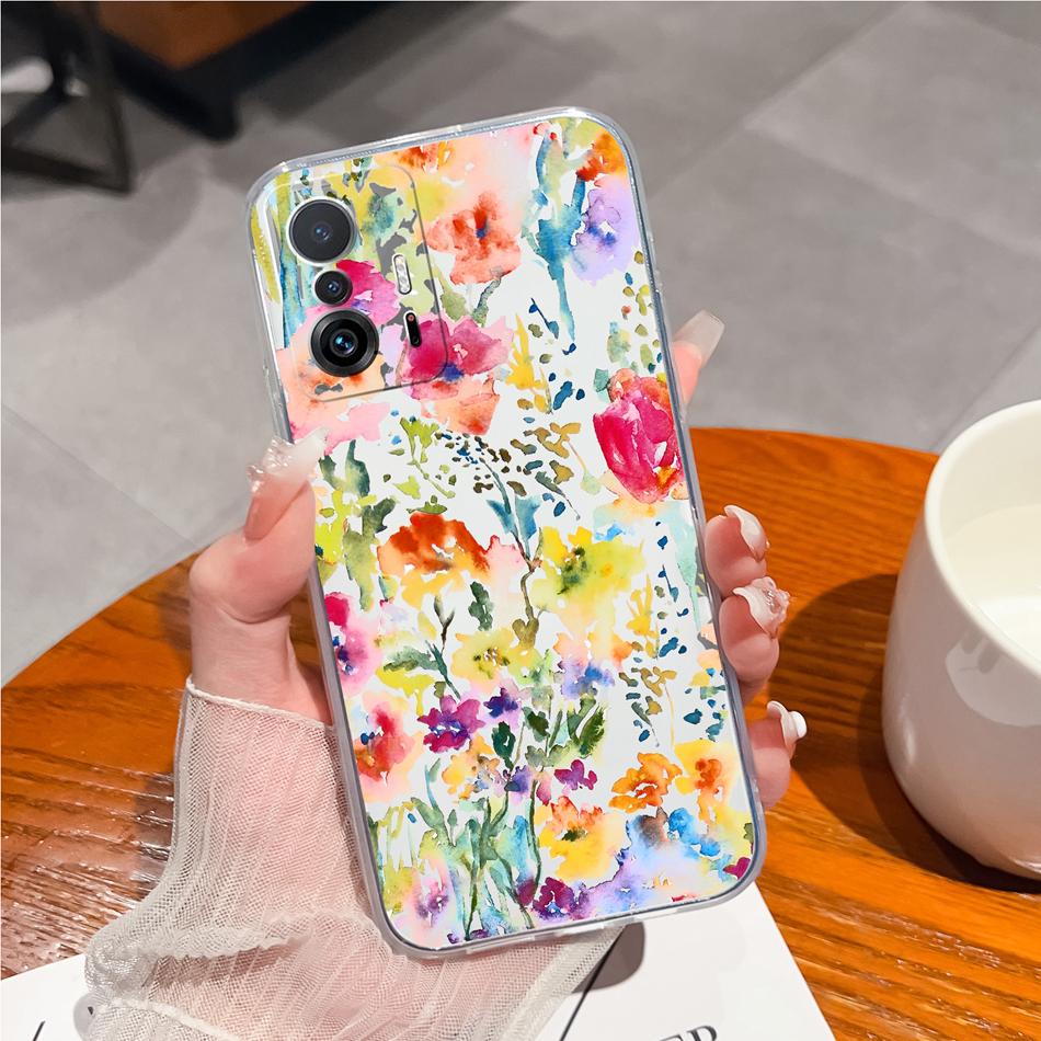 Phone Case For Xiaomi 11T Pro Creative Tag Soft TPU Silicone Clear Shockproof Bumper For Xiaomi 11 T Pro 11TPro Back Cover Coque