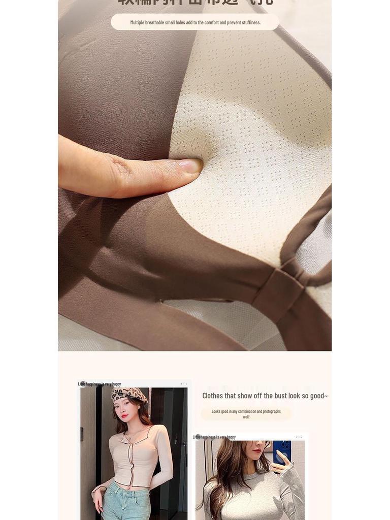 Versatile Breathable Push-Up Bra for Women - Enhances Smaller Busts, Lift-Up, Anti-Sagging, Side Support, No Underwire.