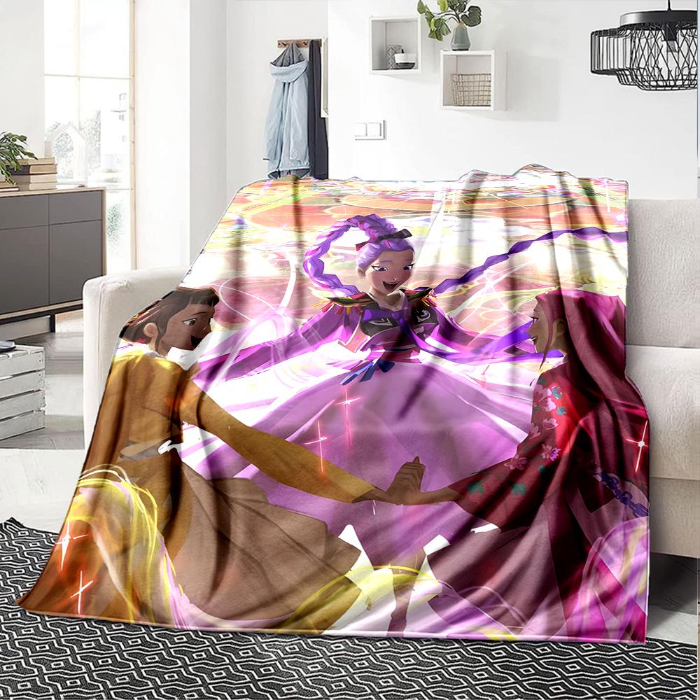 1pc KPop Demon Hunters7 Blanket, Gift, for Men and Women, Soft Blanket, Good for Sofa Bed Couch Travel, Lightweight Flannel Blanket