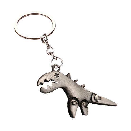 Keychain Pendant Dinosaur Shape Lightweight Durable Keychain Portable Creative Fun Keychain for Bags Car Keys