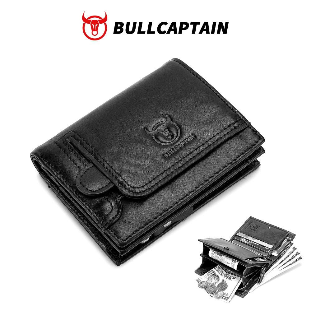 Herren Geldbörse und Kartenhalter aus echtem Leder