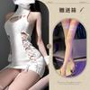 Sex Underwear Turtleneck Halter Hollow Work Mouth Sex Sweater Knitted Suit Seductive and Sexy