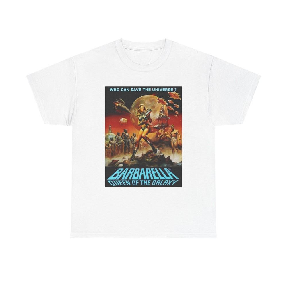 Retro Sci-Fi Tee, Unisex Heavy Cotton Barbarella Tee, Vintage Graphic Shirt