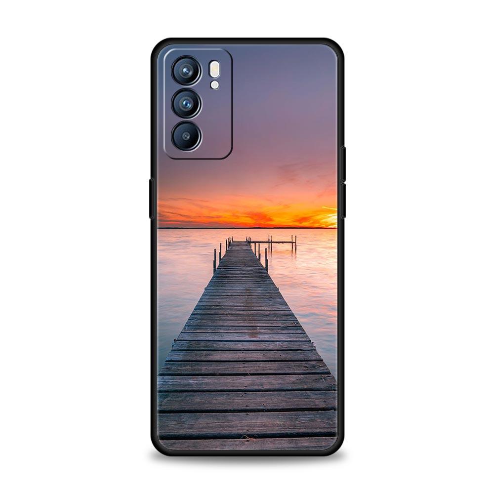 Sea blue Sky beach Case For Oppo Find X6 Pro X5 A54 A53 A52 A9 2020 A15 A95 A17 A16 A76 A74 A57 Reno7 Reno6 Pro Plus 5G Cover