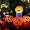 5ks led svítící balónek Latexové dýňové balónky Halloweenské party dekorace pro domov Halloween dýňová dekorace Venkovní vnitřní
