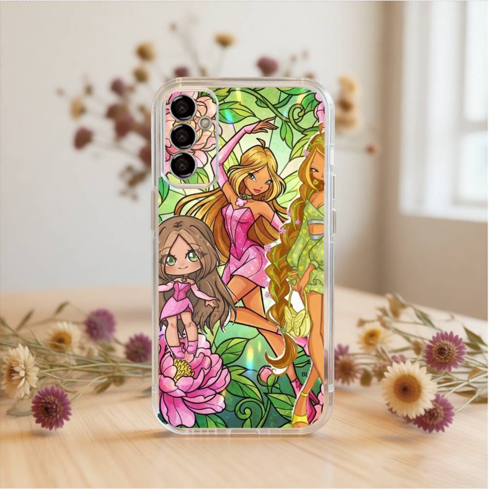 W-Winx Clubs Phone Case For SamsungA10,12,20,21S,30,31,40,50,51,52,70,71 Transparent Cover Samsung a70