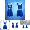 Fantastic Four Cosplay Bodysuit For Halloween Dress Up With Durable Milk Silk Fabric For Kids And Adults