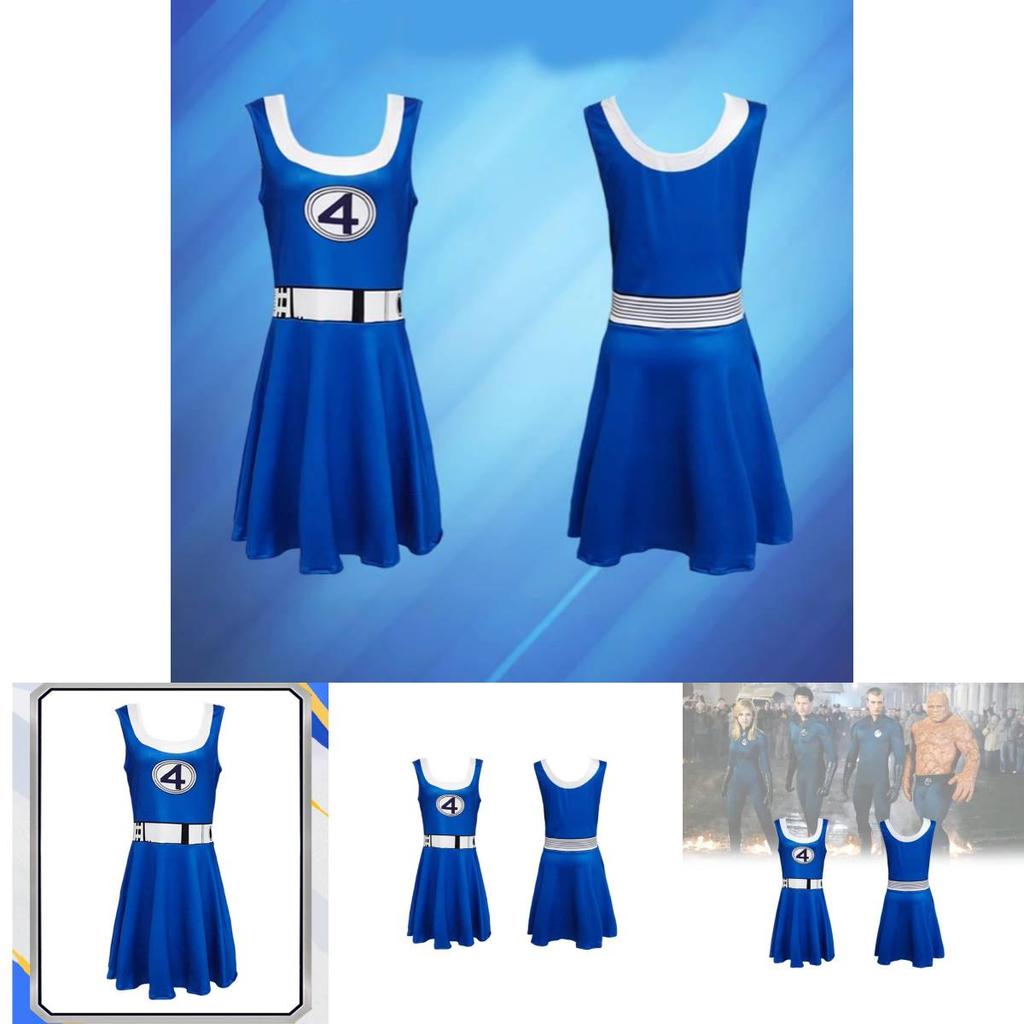 Fantastic Four Cosplay Bodysuit For Halloween Dress Up With Durable Milk Silk Fabric For Kids And Adults