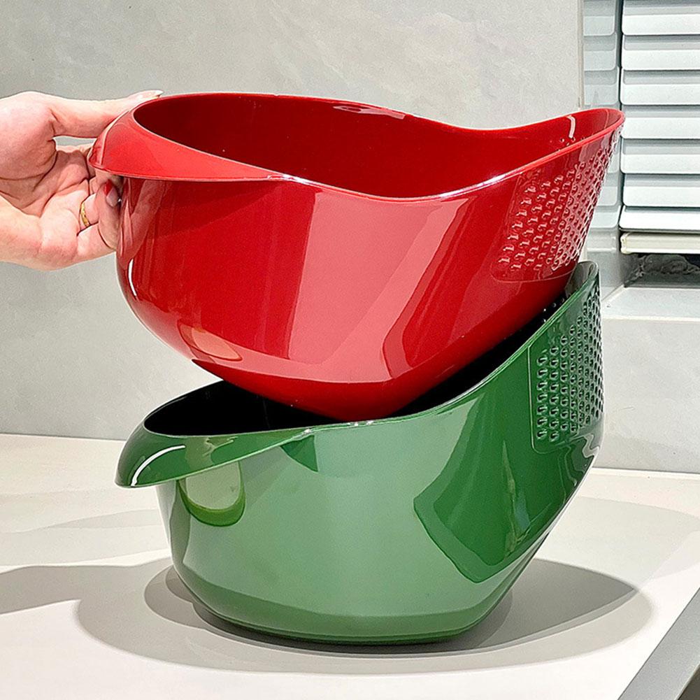 1PCS Vegetable Sink Drain Basket Rice Washing Colander For Home Kitchen Efficient Cleaning Draining Mesh Filters Impurities Tool