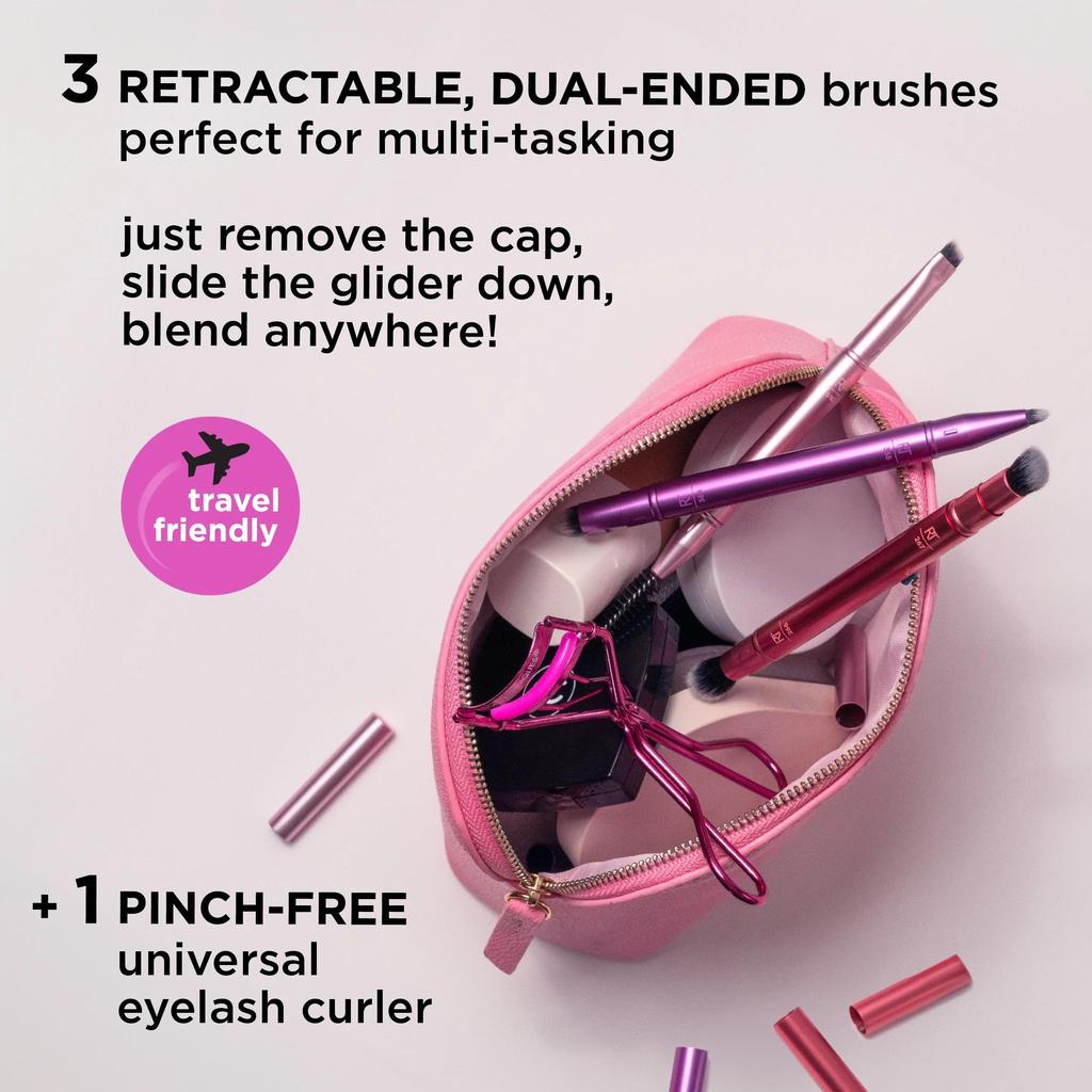Real Technique Double Time Brush Lash Set + Kit, 4-piece