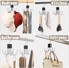 360° Rotatable Multi-Claw Storage Coat Hook Multifunctional Clothes Rack for Belt Bra Tank Top Tie Scarf Purse Hanger Organizer