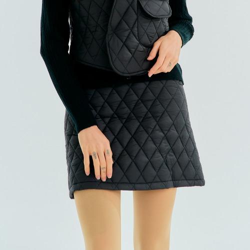 Venezia 12 Diamond Quilted Culottes Black