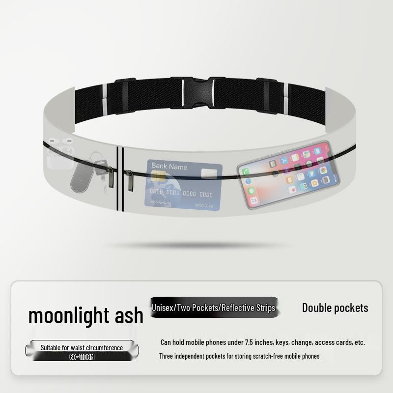 Unisex Elastic Running Waist Pack - Multi-Functional Fitness Belt for Marathon & Sports