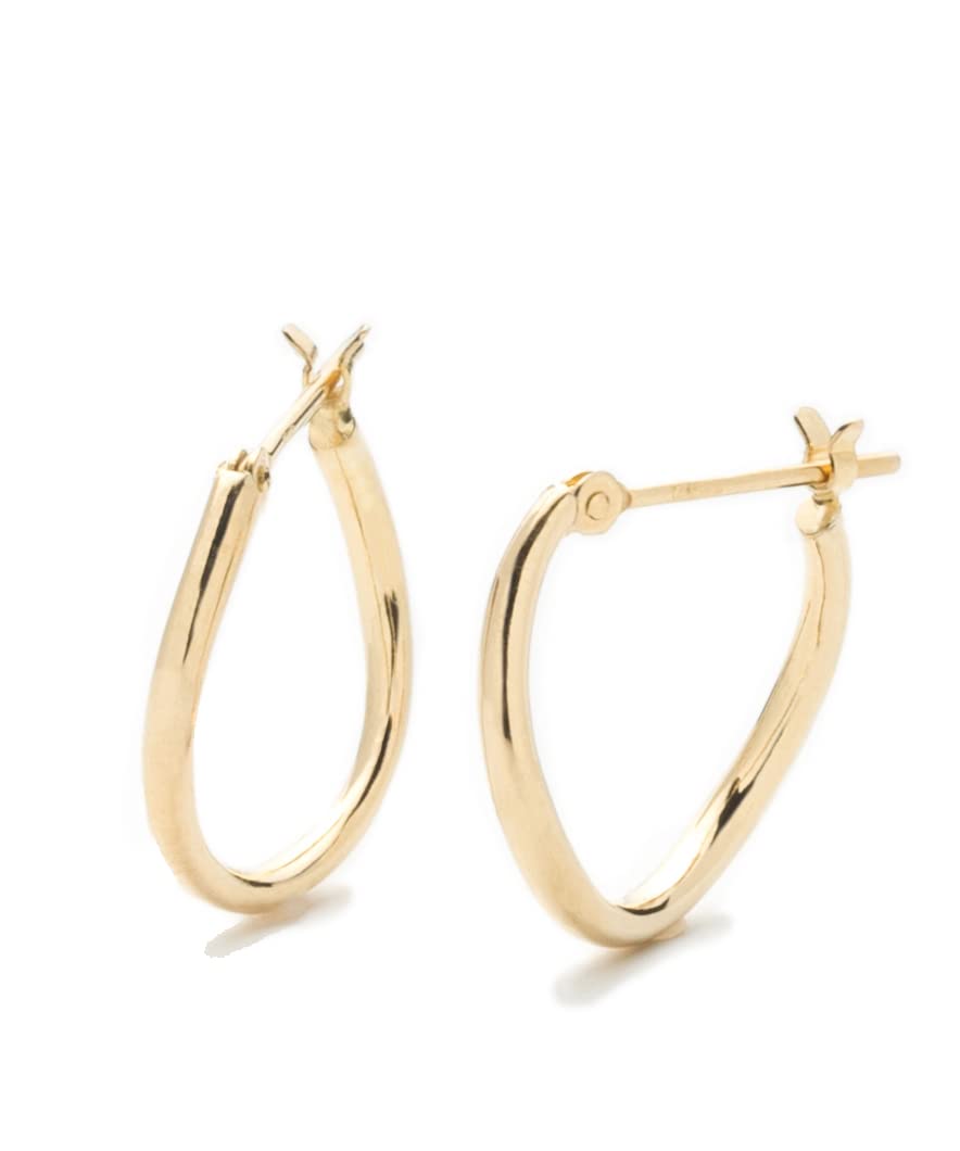 

Сережки-дуги з жовтого золота K18 L&Co 43-7942 золотий