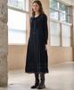 Mite Sailor Ribbon Lace Pleats Dress_Navy