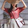 2023 Fashion New Handbag Women's Boston Bag Ink Print Shoulder Bag Six Piece Set Mother Bag