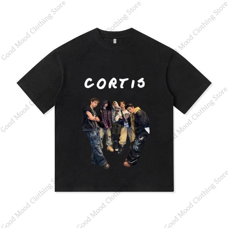 CORTIS Print T Shirt Streetwear Fashion Popular KEONHO JUHOON SEONGHYEON Fans Tshirt Kpop Unisex Women Cotton Short Sleeve Tee Top