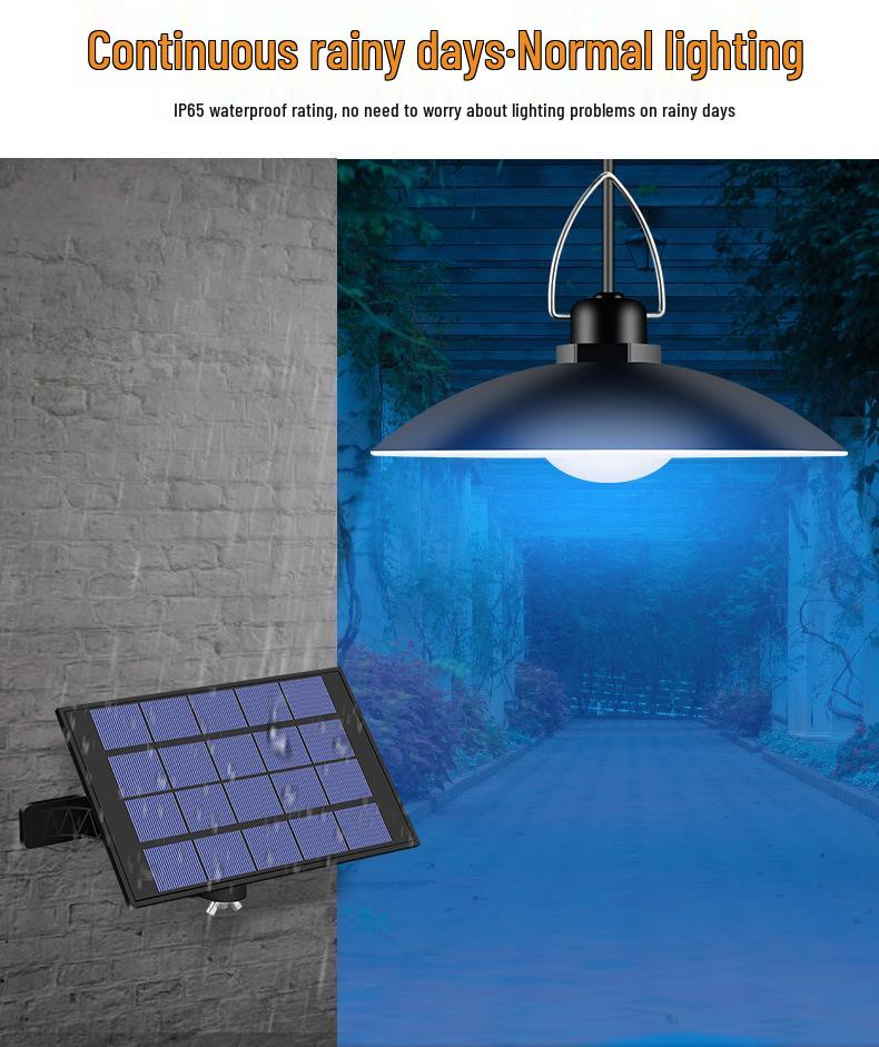 Solar LED Outdoor Pendant Lights - Energy-Saving, Waterproof, One-to-Four Decorative Garden Lights for Patio