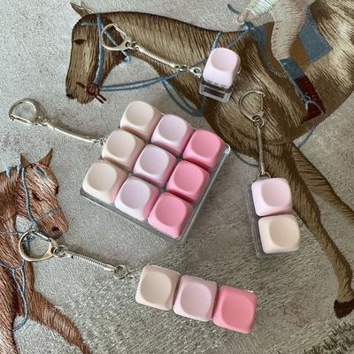 Relaxing 1/2/3/4/9 Keys Finger Keyboard Key Button Stress Relief Decompression Toy Pass The Time Keycap Fidget Keychain Adult