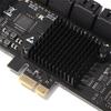 PCIE SATA Adapter Card 12 Port SATA 3 PCI Express X1 Expansion Card Riser Card