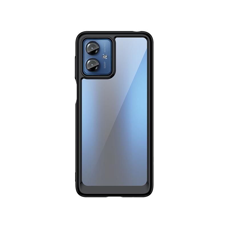 Für Moto G14 Hülle Abdeckung Motorola Moto G14 Capas Stoßfeste Handy-Bumper Rückseite Transparent Farbe Klar Für Fundas Moto G14 G 14