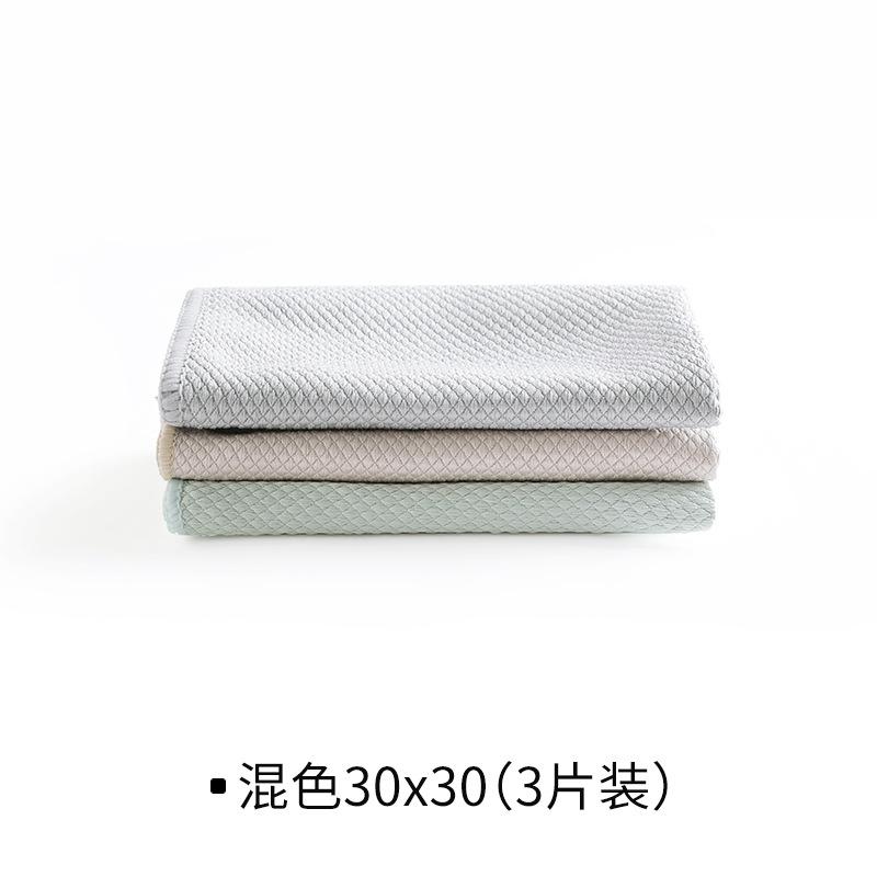 Lint-Free Absorbent Cleaning Cloths, 3-Pack, 30x30/30x40cm, Streak-Free for Glass & Kitchen