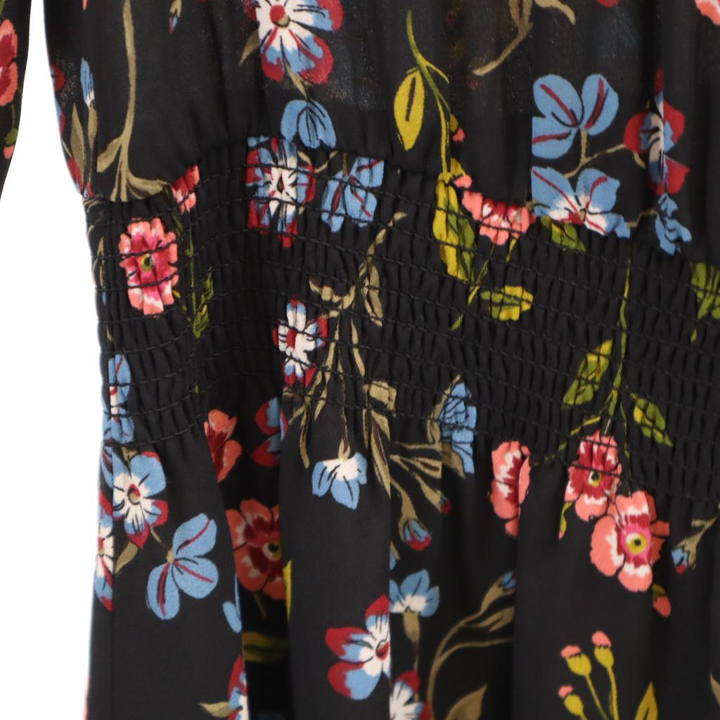 Kate Spade Kwiatowy Długi rękaw Przezroczysty Jednoczęściowy XS czarny Kobiety Używany