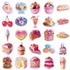 50 Laser Overload Sweetness Stickers: Colorful Dessert & Cake Flash Point Epoxy Stickers