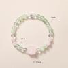Aquamarine & White Crystal Beaded Bracelet: Fairy Summer Style for Girls, Sweet & Simple Fashion Hand Jewelry with a High-End Feel