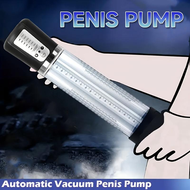 Electric Male Penis Pump Vacuum Pumps Masturbator Penile Enlargement Enhance Erection 2 In 1 Cock Trainer Adult Sex Toys 18+