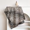 Leopard Print Jacquard Imitation Cashmere Scarf Women'S Short Fringed High-End Shawl