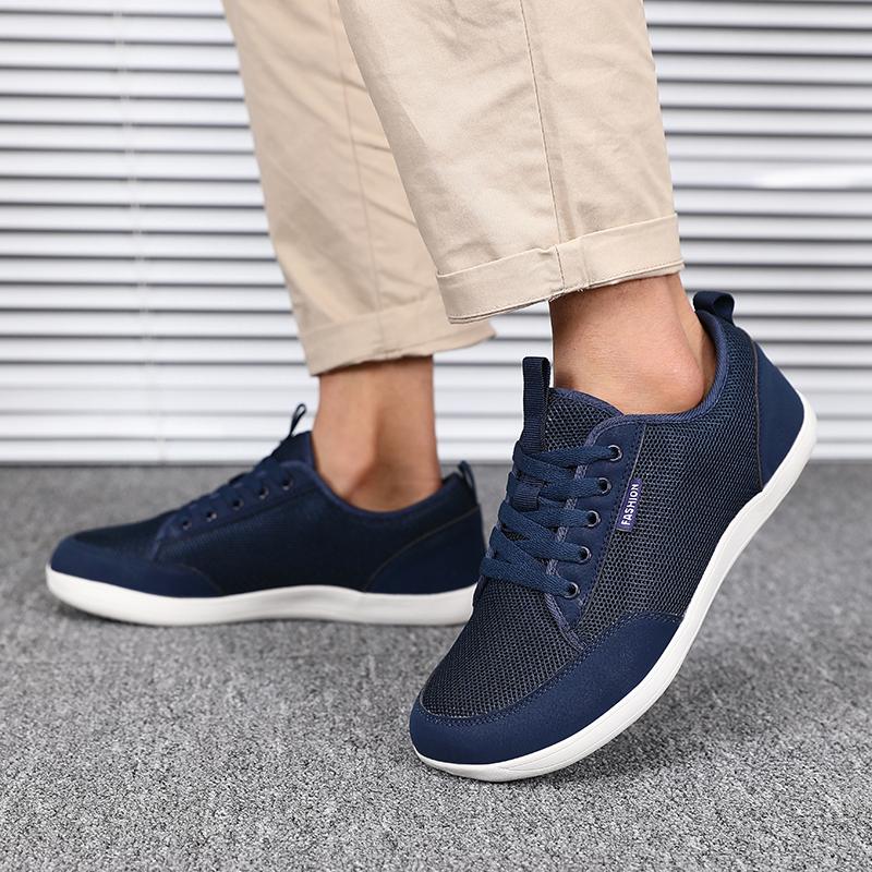 Wide Forefoot Men's Shoes Large Size Big Head Widened  Fattened Soft Sole Wide Last High Instep Sports Shoes Wide Toe Mesh Shoes
