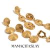 MamacitaSlay 316L Stainless Steel Spiral Irregular Dangle Earring 18K Gold Plated Waterproof Jewelry For Women Trendy Earrings