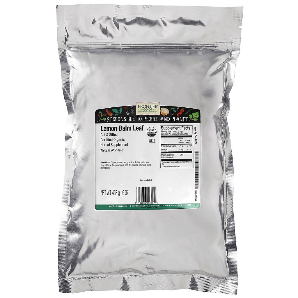 Frontier Co-op Lemon Balm Leaf 453g