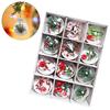 12Pcs Christmas Transparent Ball Ornament 6cm Clear Plastic Balls Shatterproof for Home Xmas Tree Decoration