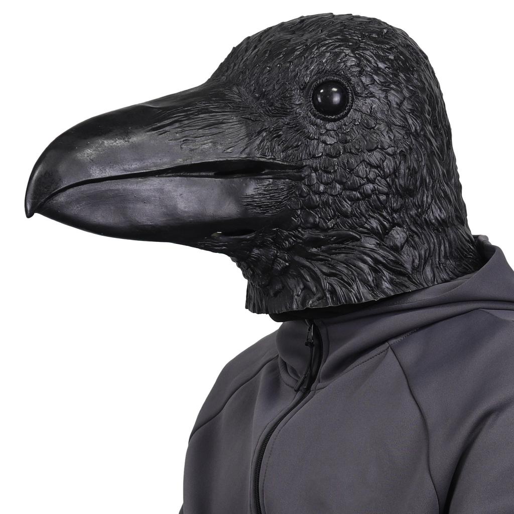 Halloween Cute Animal Raven Mask Raven Headgear Masquerade cos Costume props made of latex
