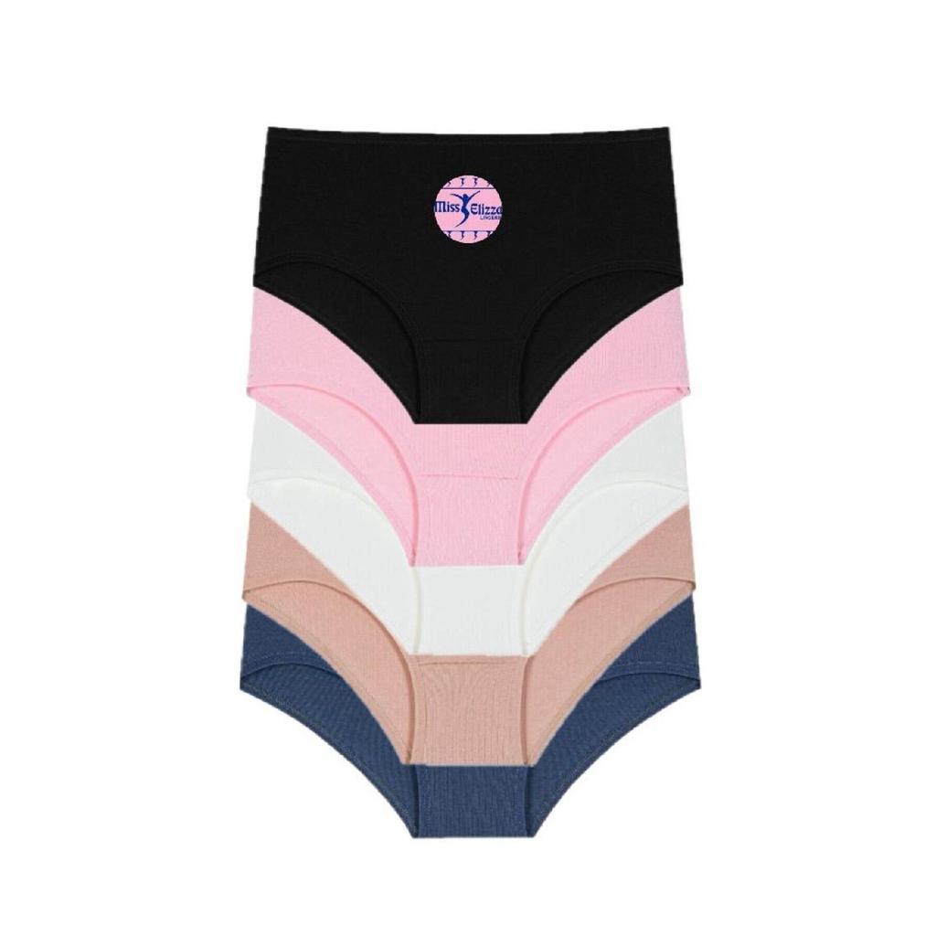 Corduroy High Waist Women's Panties 5 Pieces