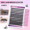 Single Tuft Of Hair Diy False Eyelash Extension Set 10-16Mm Eye Eyelash Curl Simulation