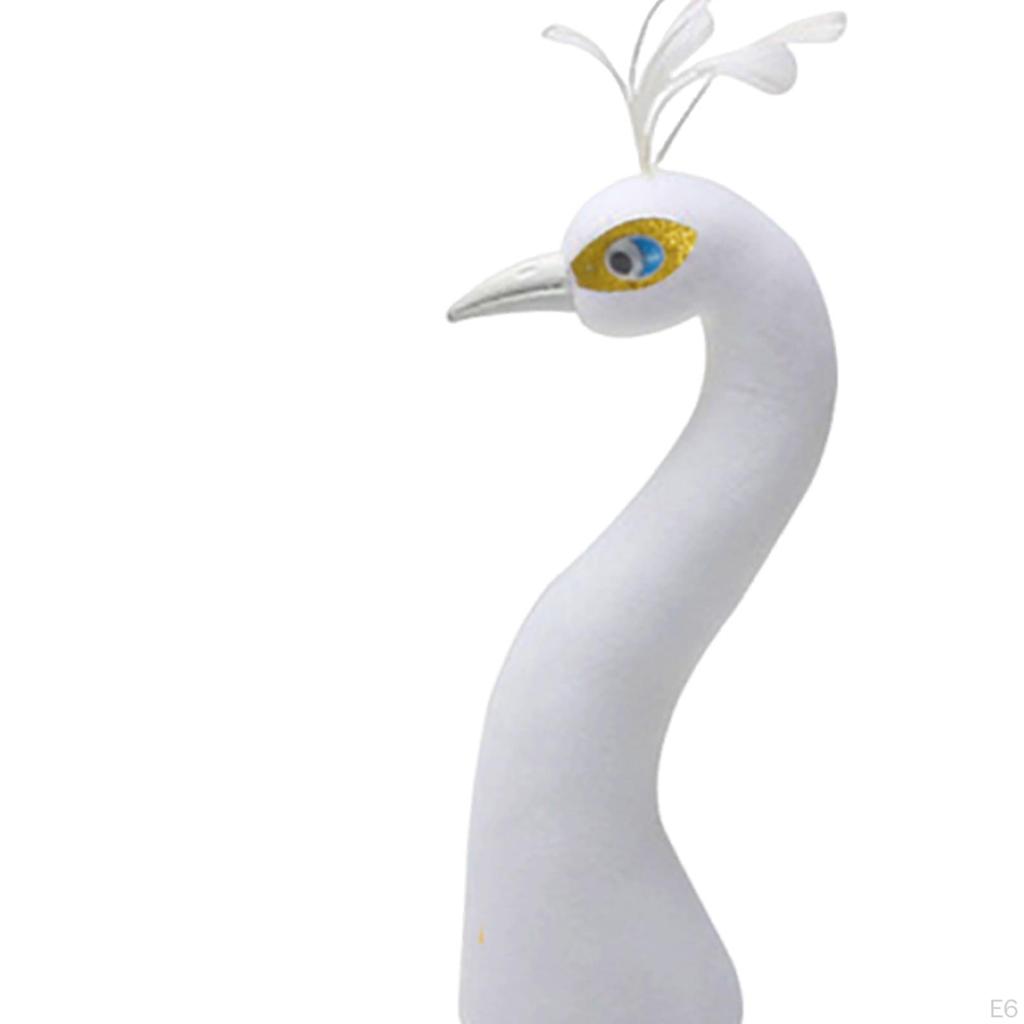 Floral Arrangement Supplies with Peacock Mannequin Head for Living Room and Evening Events