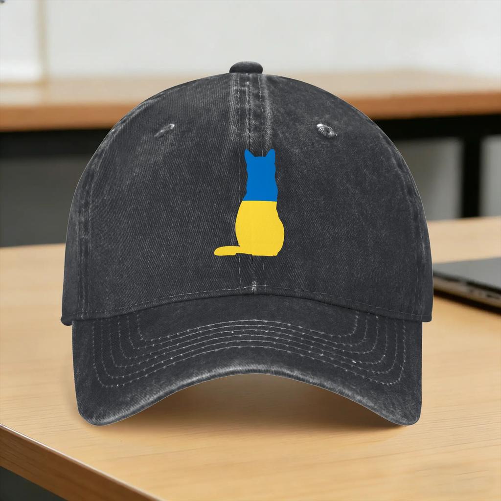 Emblem of Ukraine Coat of Arms of Ukraine Sun Baseball Cap Fitted Retro Unisex Trucker Hat Outdoor Sports Baseball Caps Gift Idea
