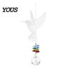 Sun Catcher Hanging Metal Hummingbird Suncatcher, Faux Crystal Prisms Window Multi-layered Suncatcher Rainbow Maker Ornament for Garden, Home