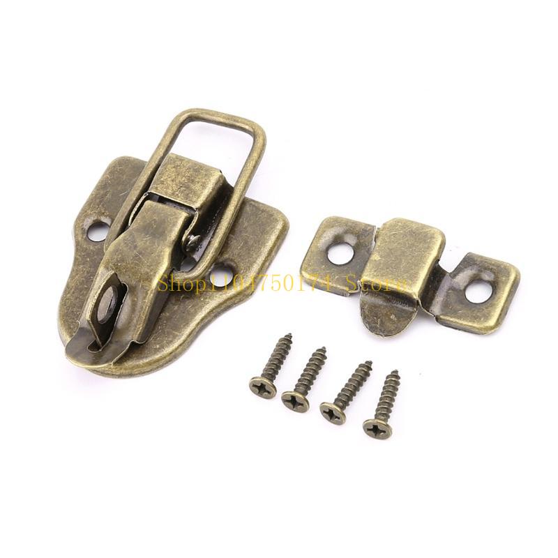 Vintage Toolbox Lock Antique Metal Buckle Suitcase for Case Toggle Lock Hasp for Top Sale