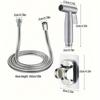 High Pressure Handheld Bidet Sprayer Set Adjustable Stainless Steel Toilet Sprayer Heads Non-leakage Flexible Hose Shower Head