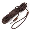 Long Leash for Small Round Shoulder Dogs, 15m, Brown, Rope, Strap, Retractable, Training, Lightweight, Tangle-resistant.