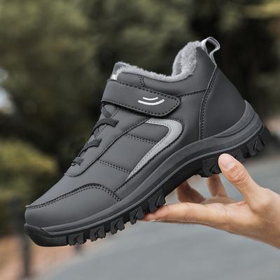 Gehschuhe für ältere Menschen, verdickte warme Baumwollschuhe, Paare empfehlen Samt, Sport, rutschfest, Wolle, Winter, Lederschuhe, Schneestiefel