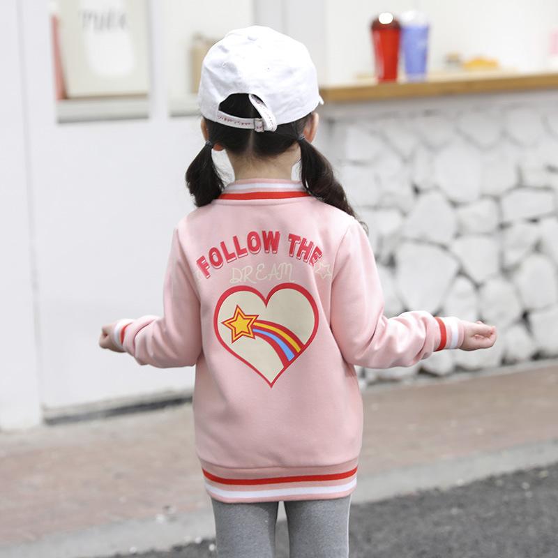 Mode Mädchen Fleece Gepolsterte Mantel Baby Top Kinder Einfarbig Strickjacke Hohe Qualität